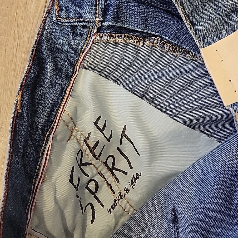 NWT Scotch & Soda Wide Leg High Rise Jeans Size 30 - Picture 5 of 7